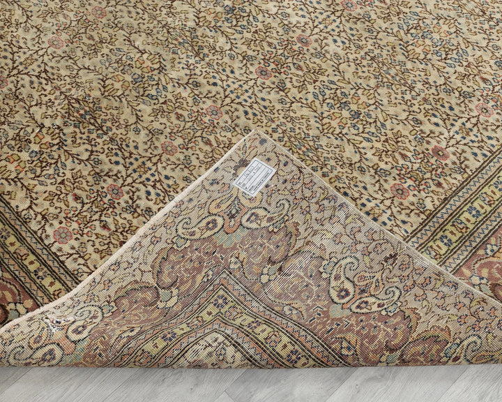 Multicolor Turkish Oushak Rug 6' 7" x 9' 4" Hand-Knotted | No. VR77375