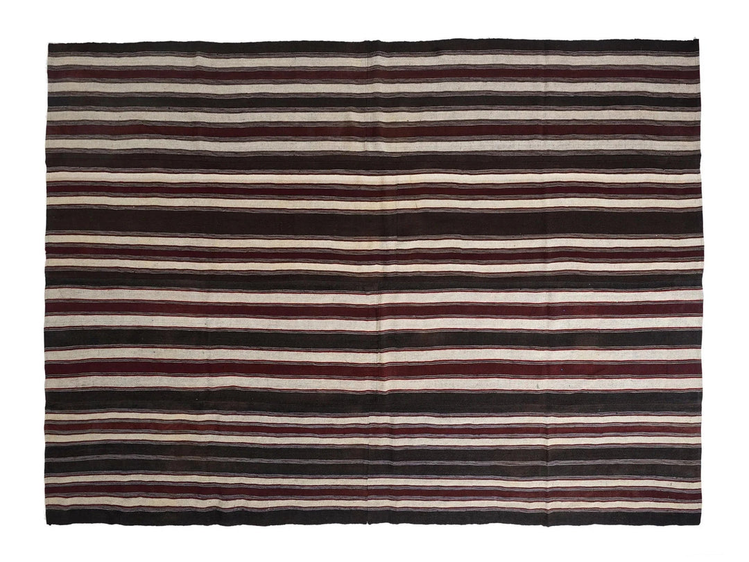 Multicolor Turkish Kilim Rug 9' 4" x 12' 10" Flat-Weave | No. VR77442