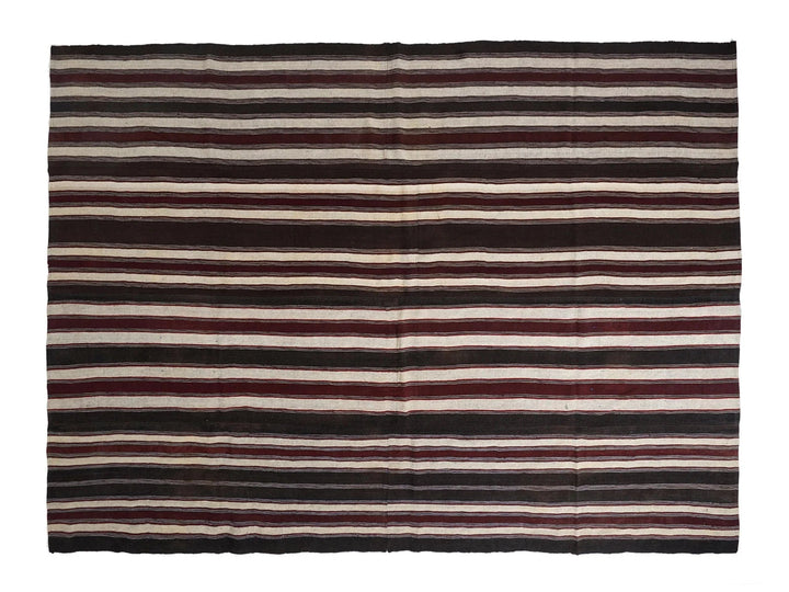 Multicolor Turkish Kilim Rug 9' 4" x 12' 10" Flat-Weave | No. VR77442