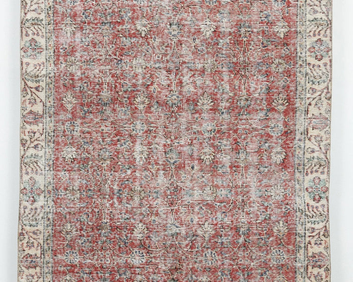 Red Oushak Rug 4' 6" x 7' 4" | No. VR77461