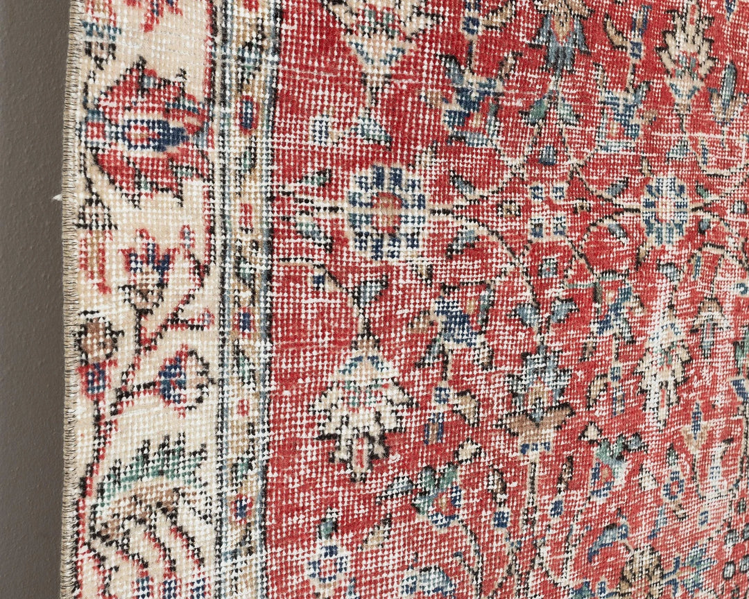 Red Oushak Rug 4' 6" x 7' 4" | No. VR77461