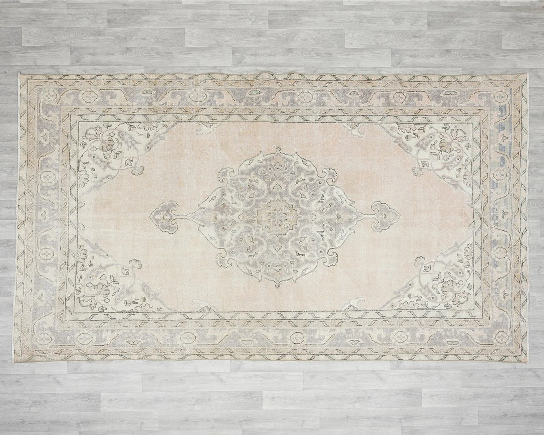 Multicolor Turkish Oushak Rug 6' 3" x 10' 6" Hand-Knotted view 9