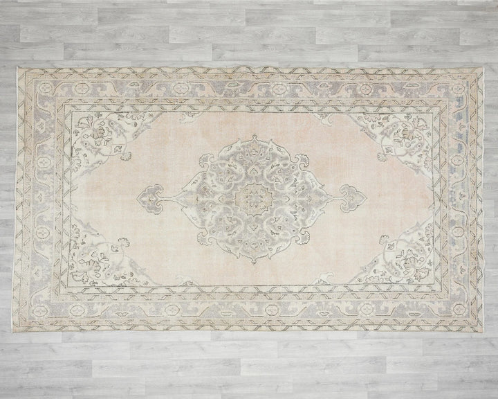 Multicolor Turkish Oushak Rug 6' 3" x 10' 6" Hand-Knotted view 9