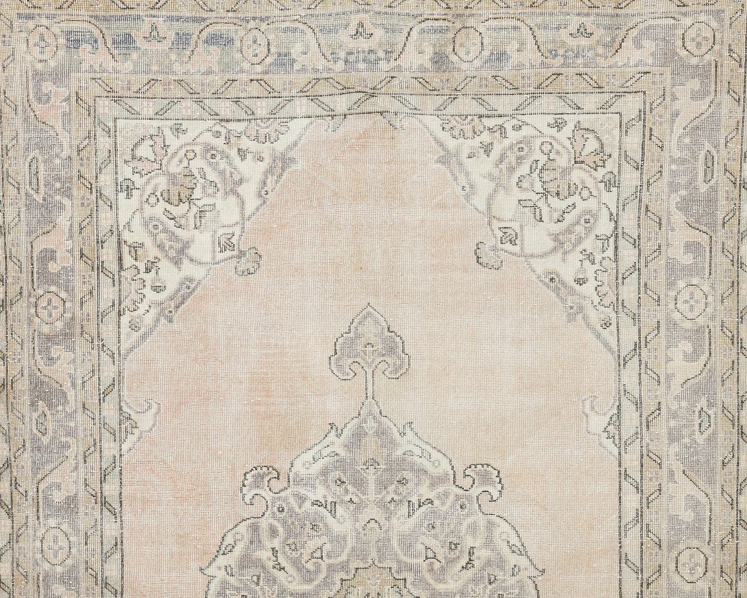 Multicolor Turkish Oushak Rug 6' 3" x 10' 6" Hand-Knotted view