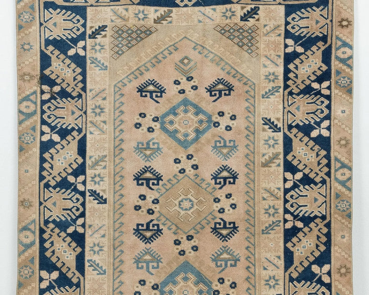 Multicolor Turkish Oushak Rug 3' 11" x 6' Hand-Knotted | No. VR77583