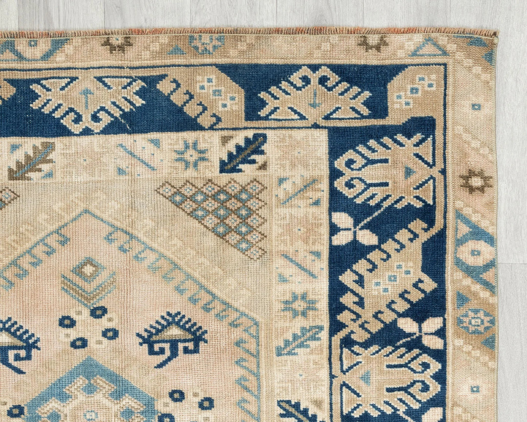 Multicolor Turkish Oushak Rug 3' 11" x 6' Hand-Knotted | No. VR77583