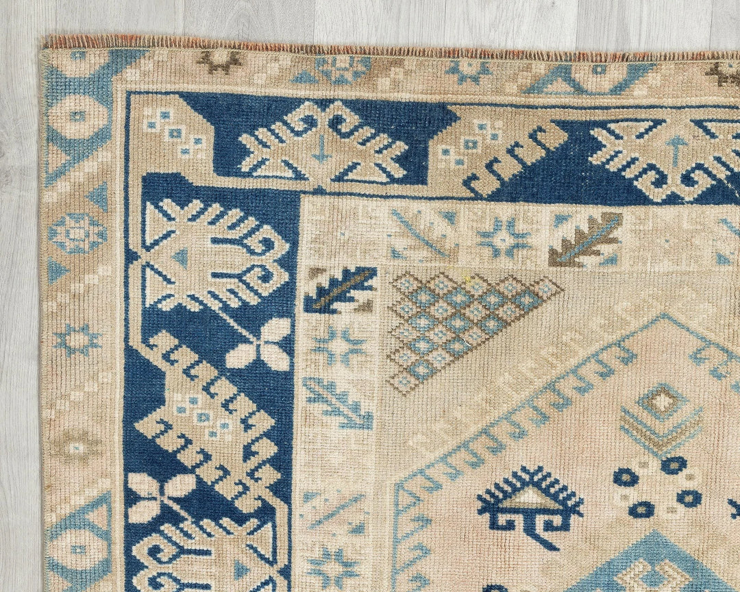 Multicolor Turkish Oushak Rug 3' 11" x 6' Hand-Knotted | No. VR77583