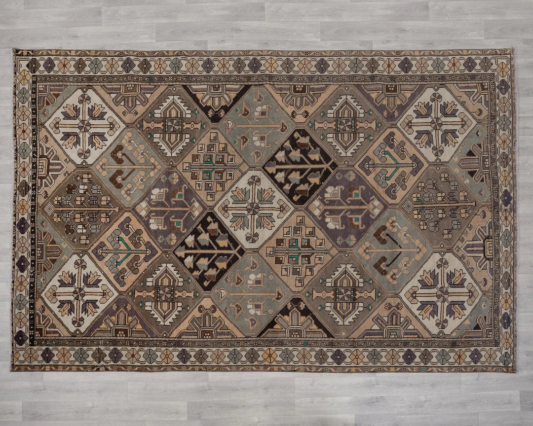 Multicolor Turkish Oushak Rug 6' 9" x 10' Hand-Knotted | No. VR77599