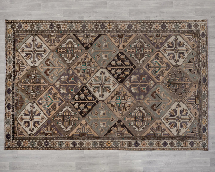 Multicolor Turkish Oushak Rug 6' 9" x 10' Hand-Knotted | No. VR77599