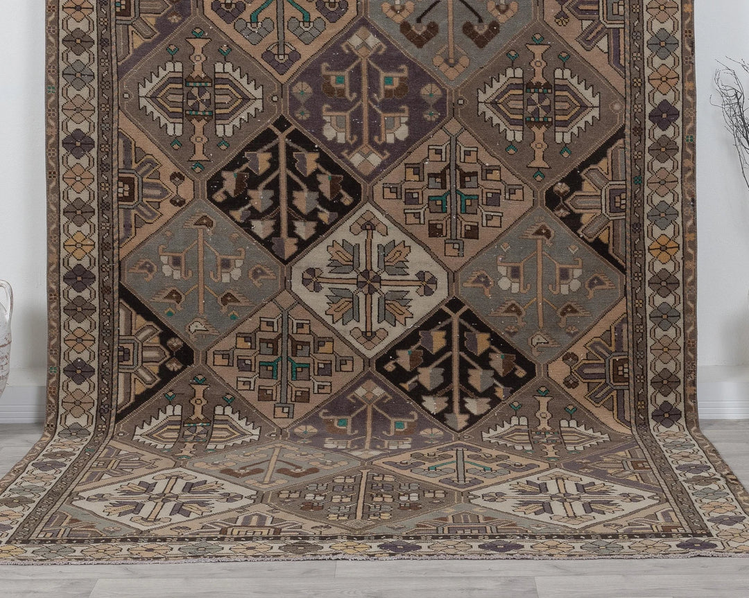 Multicolor Turkish Oushak Rug 6' 9" x 10' Hand-Knotted | No. VR77599