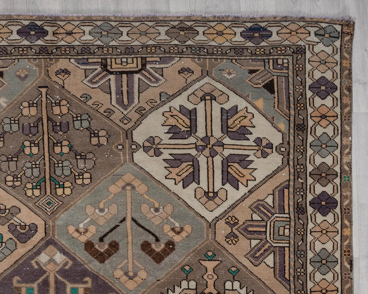 Multicolor Turkish Oushak Rug 6' 9" x 10' Hand-Knotted | No. VR77599