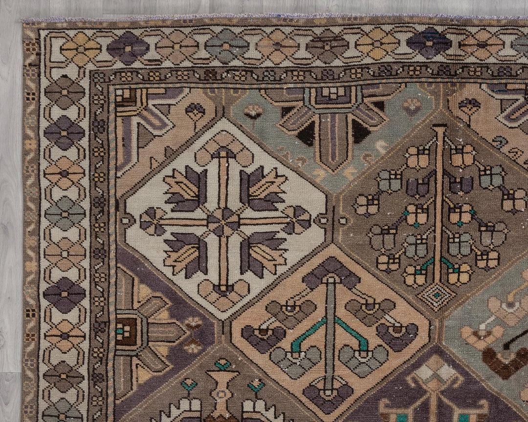 Multicolor Turkish Oushak Rug 6' 9" x 10' Hand-Knotted | No. VR77599