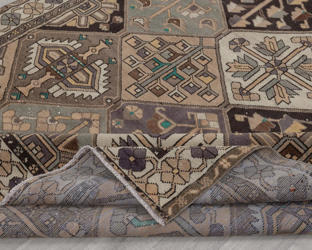 Multicolor Turkish Oushak Rug 6' 9" x 10' Hand-Knotted | No. VR77599