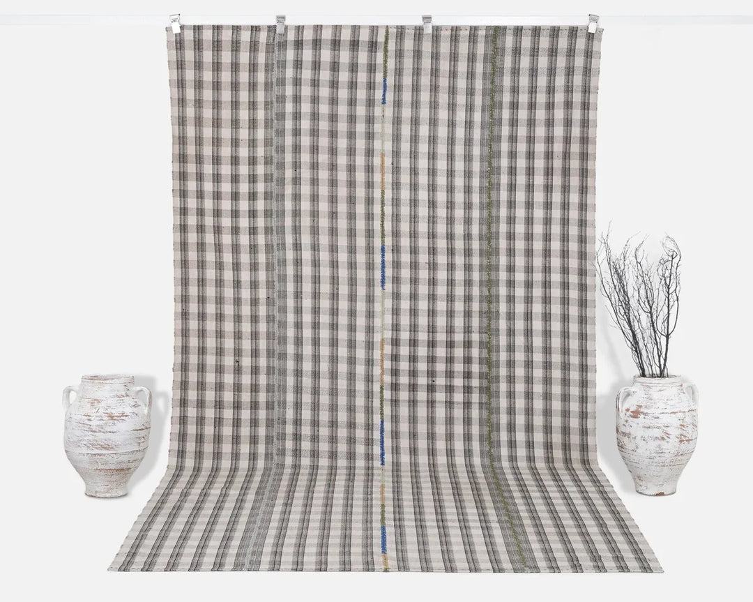 Multicolor Turkish Kilim Rug 6' 1" x 9' 6" Flat-Weave | No. VR77724