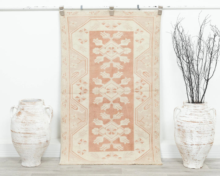 Multicolor Turkish Oushak Rug 2'10" x 4'7" Hand-Knotted | No. VR77783