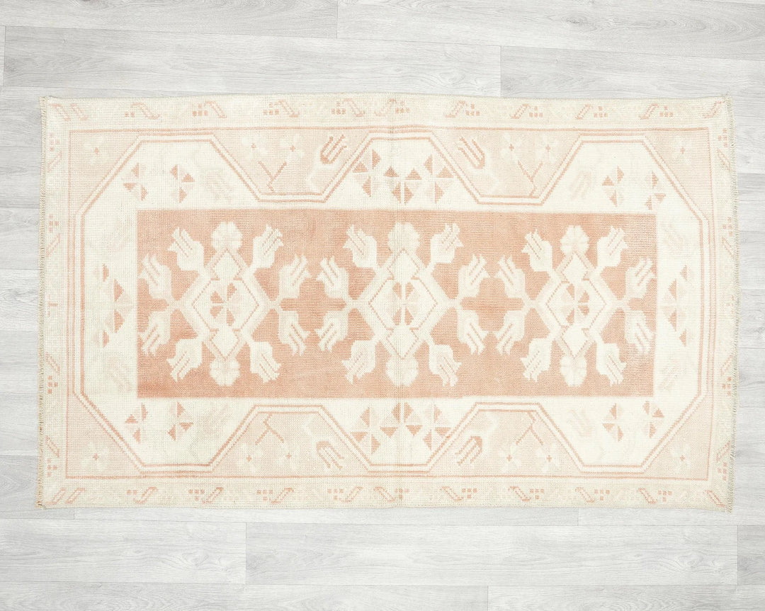 Multicolor Turkish Oushak Rug 2'10" x 4'7" Hand-Knotted | No. VR77783