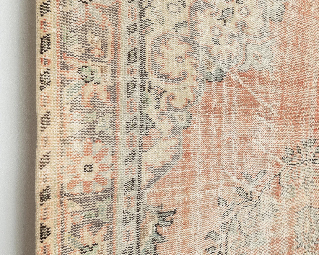 Multicolor Turkish Oushak Rug 5' 11" x 9' 5" Hand-Knotted | No. VR77804