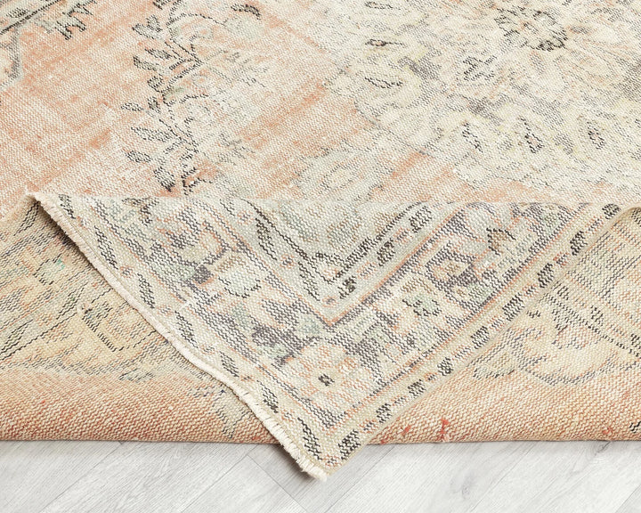 Multicolor Turkish Oushak Rug 5' 11" x 9' 5" Hand-Knotted | No. VR77804