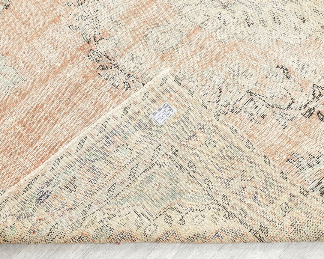 Multicolor Turkish Oushak Rug 5' 11" x 9' 5" Hand-Knotted | No. VR77804