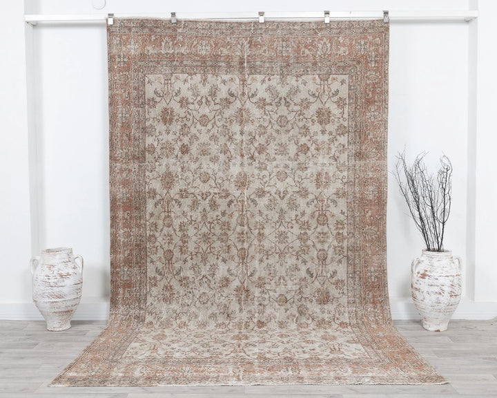 Multicolor Turkish Oushak Rug 190' x 301' Hand-Knotted | No. VR77860