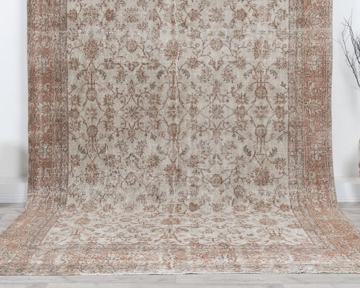 Multicolor Turkish Oushak Rug 190' x 301' Hand-Knotted | No. VR77860
