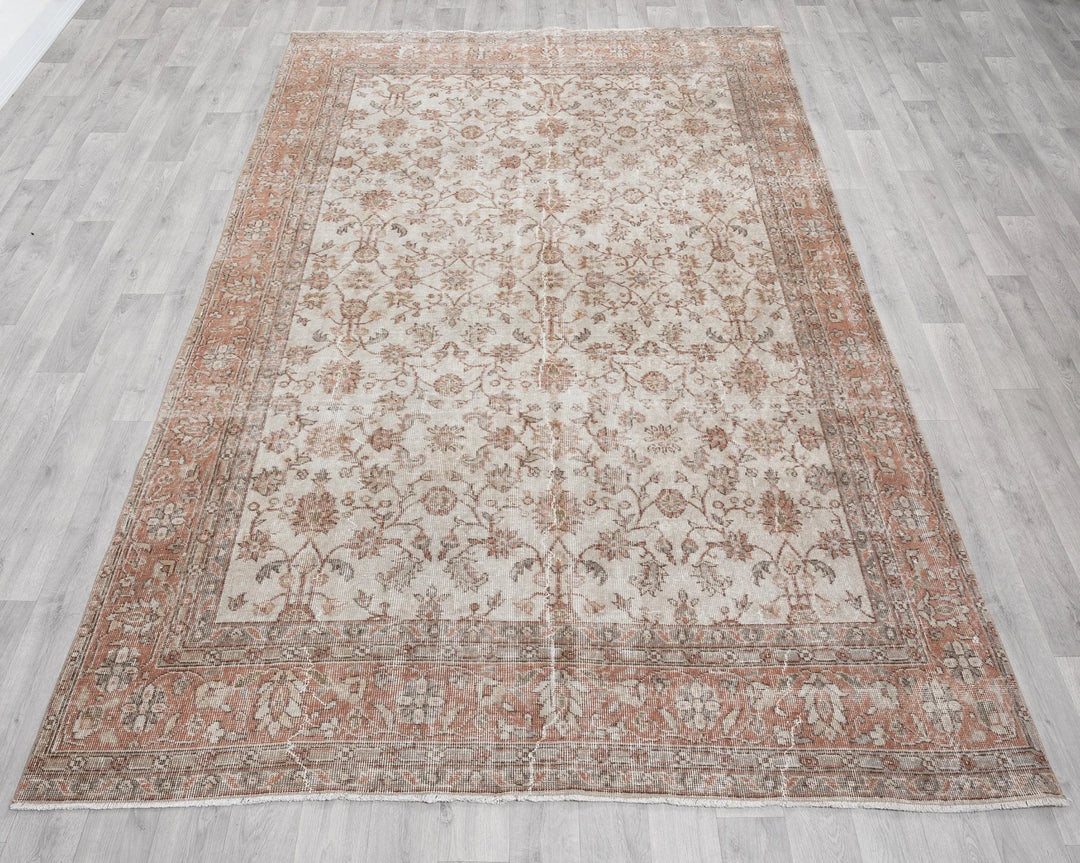 Multicolor Turkish Oushak Rug 190' x 301' Hand-Knotted | No. VR77860