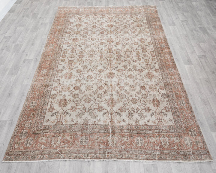 Multicolor Turkish Oushak Rug 190' x 301' Hand-Knotted | No. VR77860