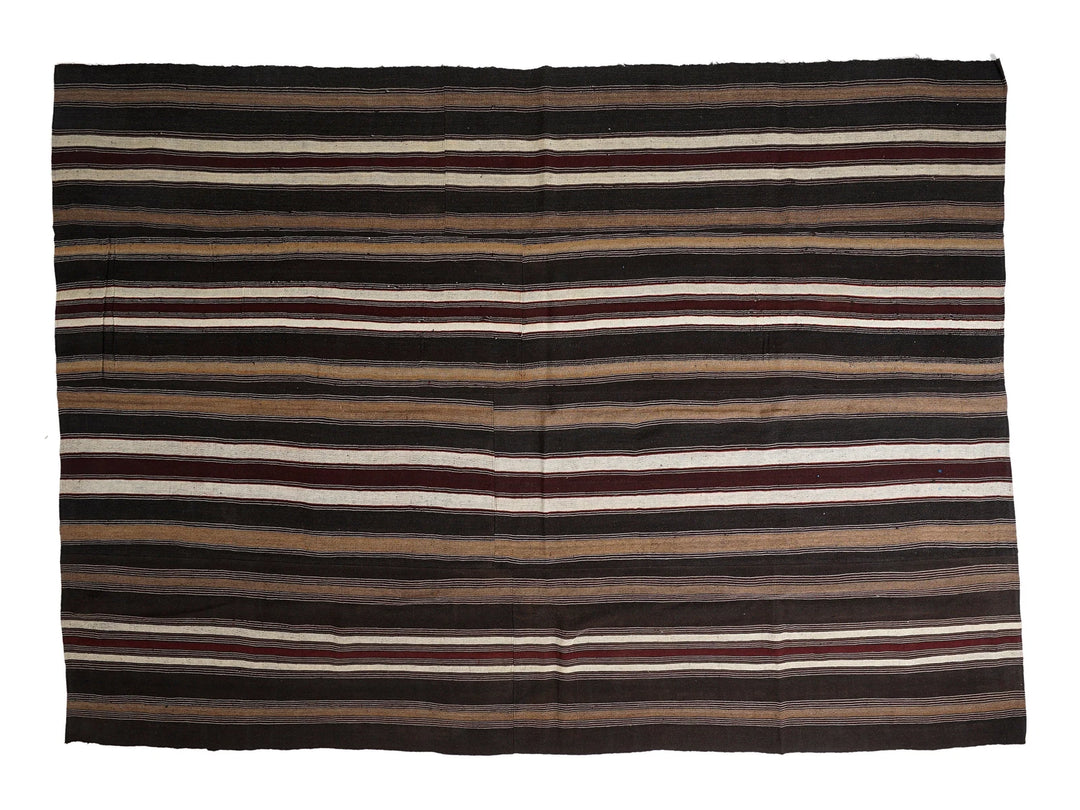 Multicolor Turkish Kilim Rug 9'2" x 12'7" Flat-Weave | No. VR77914