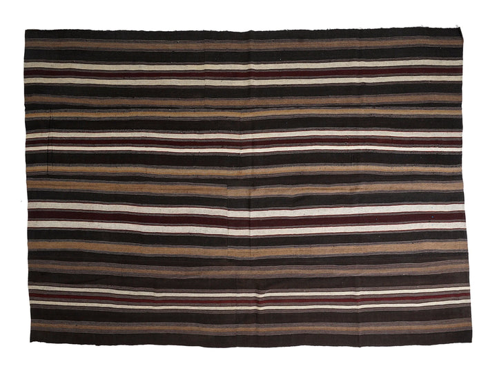Multicolor Turkish Kilim Rug 9'2" x 12'7" Flat-Weave | No. VR77914