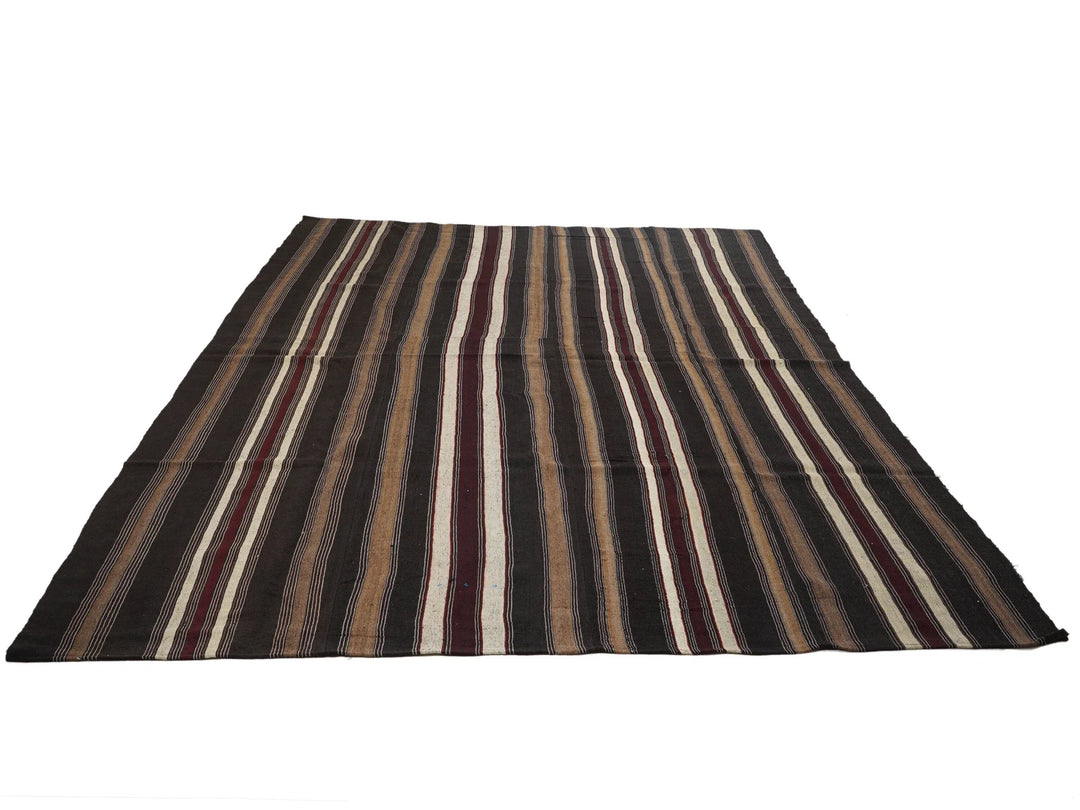 Multicolor Turkish Kilim Rug 9'2" x 12'7" Flat-Weave | No. VR77914