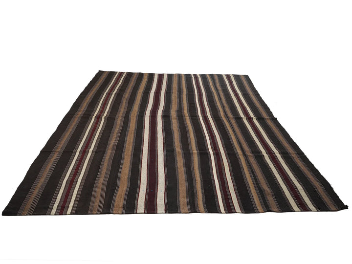 Multicolor Turkish Kilim Rug 9'2" x 12'7" Flat-Weave | No. VR77914