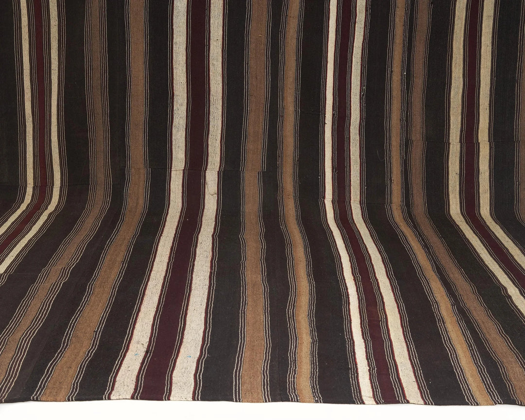 Multicolor Turkish Kilim Rug 9'2" x 12'7" Flat-Weave | No. VR77914