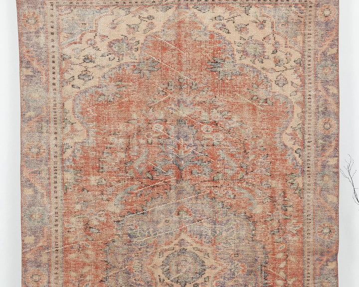 Multicolor Turkish Oushak Rug 5'8" x 9'8" Hand-Knotted | No. VR78054
