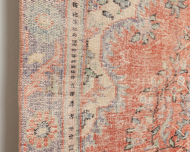 Multicolor Turkish Oushak Rug 5'8" x 9'8" Hand-Knotted | No. VR78054