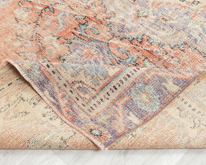 Multicolor Turkish Oushak Rug 5'8" x 9'8" Hand-Knotted | No. VR78054