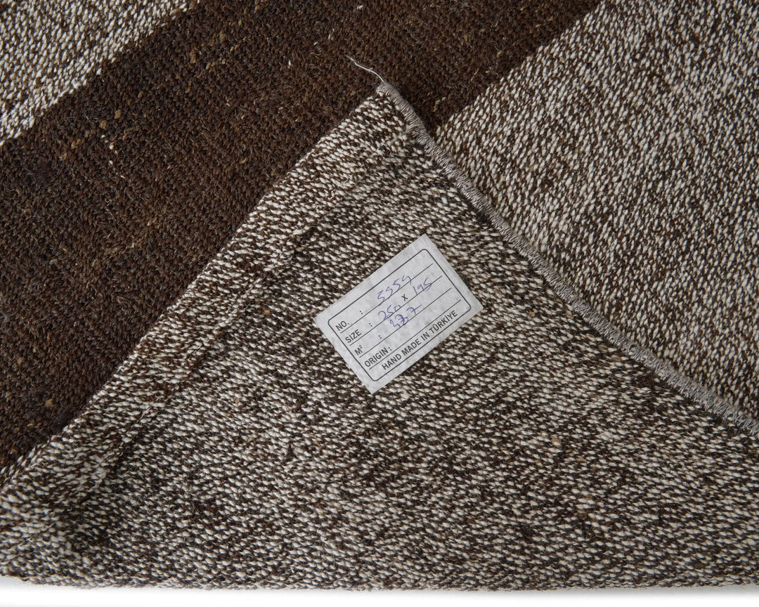 Black Kilim Rug 6' 5" x 8' 2" | No. VR78248