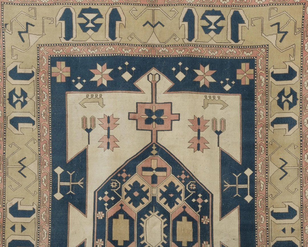 Multicolor Turkish Oushak Rug 7' 10" x 11' 2" Hand-Knotted | No. VR78262