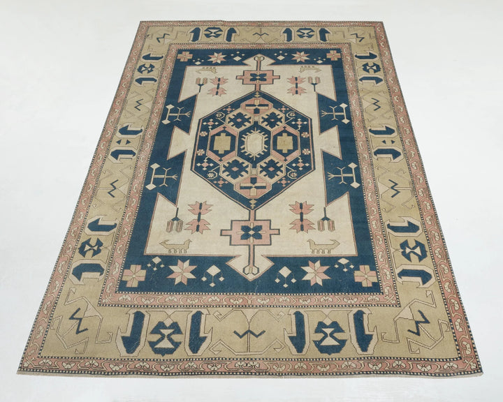 Multicolor Turkish Oushak Rug 7' 10" x 11' 2" Hand-Knotted | No. VR78262