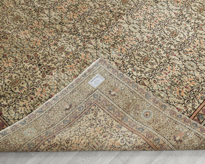 Multicolor Turkish Oushak Rug 6' 4" x 9' 3" Hand-Knotted | No. VR78386