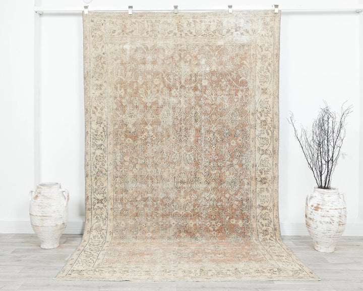 Multicolor Turkish Oushak Rug 5' 10" x 9' 4" Hand-Knotted | No. VR78557