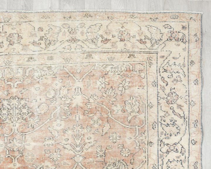 Multicolor Turkish Oushak Rug 5' 10" x 9' 4" Hand-Knotted | No. VR78557