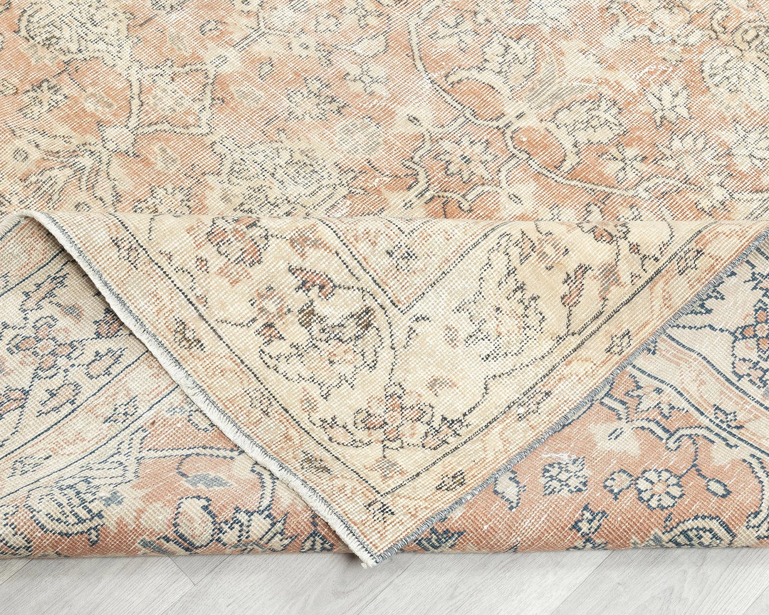 Multicolor Turkish Oushak Rug 5' 10" x 9' 4" Hand-Knotted | No. VR78557