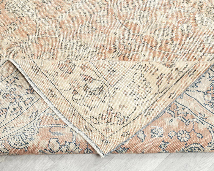 Multicolor Turkish Oushak Rug 5' 10" x 9' 4" Hand-Knotted | No. VR78557