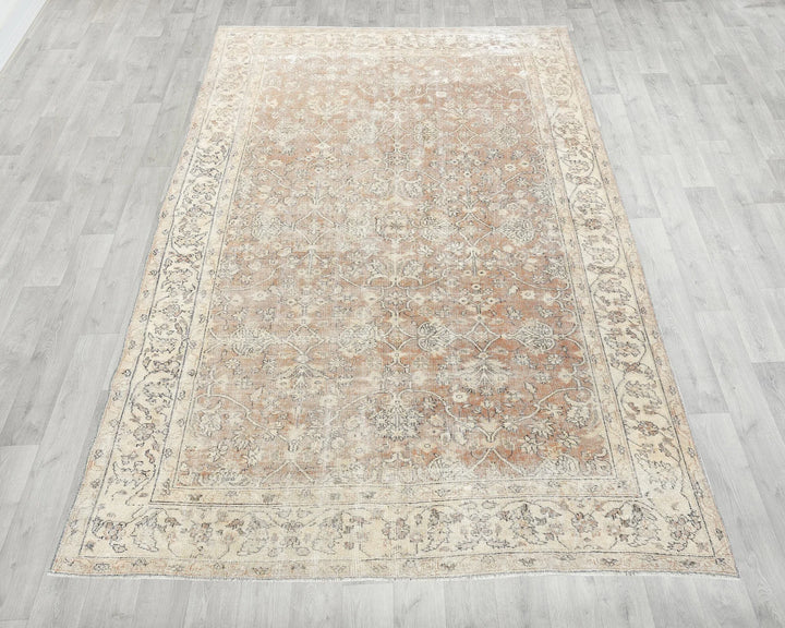 Multicolor Turkish Oushak Rug 5' 10" x 9' 4" Hand-Knotted | No. VR78557