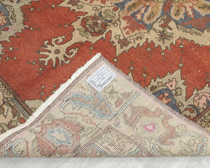 Multicolor Turkish Oushak Rug 7' 10" x 5' Hand-Knotted | No. VR78651