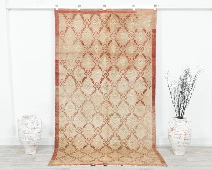Multicolor Turkish Oushak Rug 4'11" x 8'10" Hand-Knotted | No. VR78724