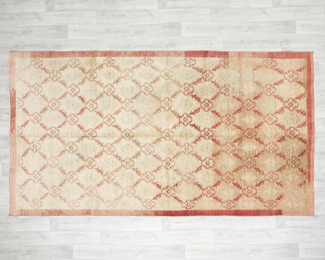 Multicolor Turkish Oushak Rug 4'11" x 8'10" Hand-Knotted | No. VR78724