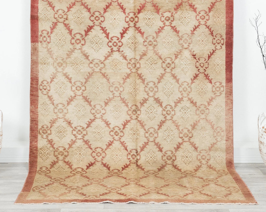 Multicolor Turkish Oushak Rug 4'11" x 8'10" Hand-Knotted | No. VR78724
