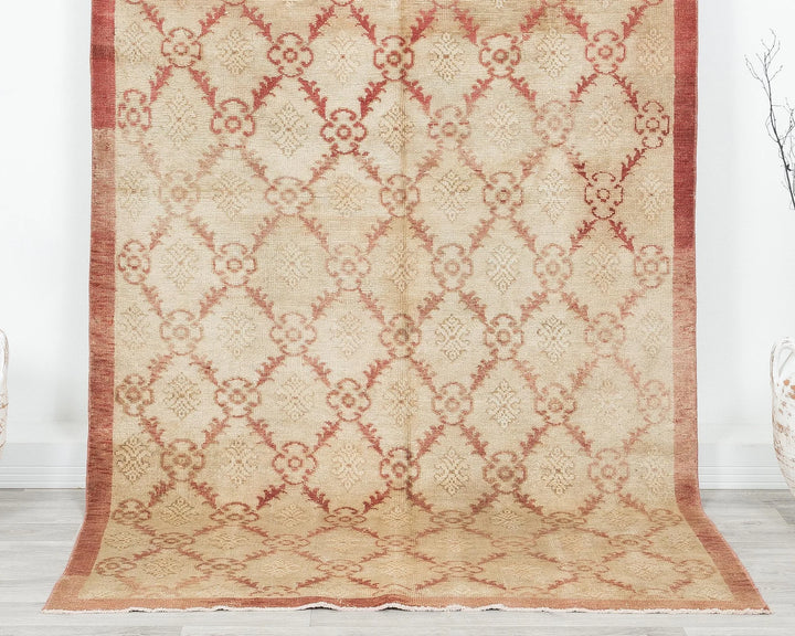 Multicolor Turkish Oushak Rug 4'11" x 8'10" Hand-Knotted | No. VR78724