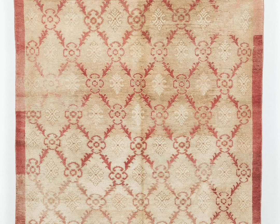 Multicolor Turkish Oushak Rug 4'11" x 8'10" Hand-Knotted | No. VR78724